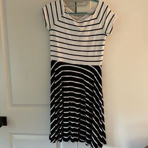 Loft Striped Skater dress